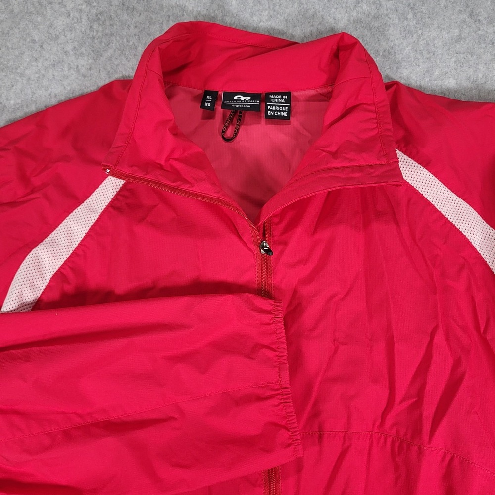 Outdoor Research Full Zip Lightweight Windbreaker Jacket Womens XL Pink